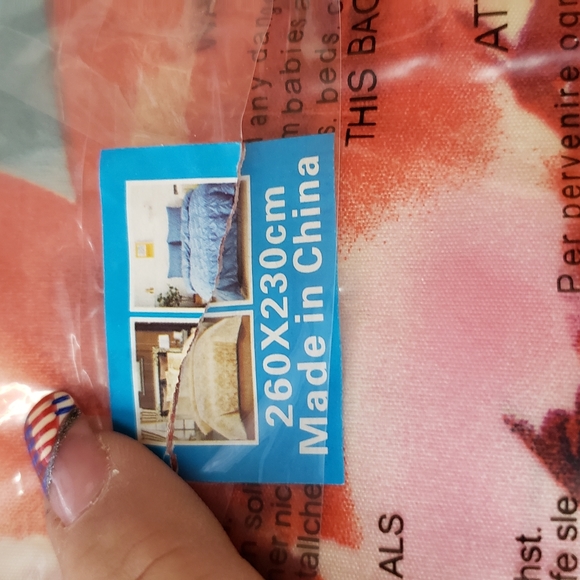 260cm by 230cm duvet cover 2 pillow covers poppy floral - Picture 3 of 4